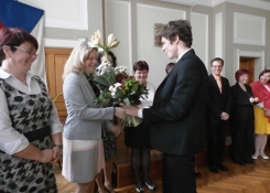 Předsedkyně maturitní komise v oktávě