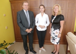 Školu navštívila paní starostka Terezie Jenisová a pan místostarosta Josef Pindroch