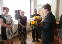 Předsedkyně maturitní komise oktávy Mgr. Eva Adamcová