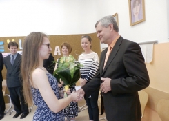 Loučení s předsedou maturitní komise
