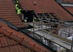 Demontáž další části krovu