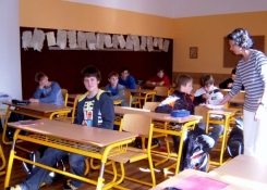 Při výuce v učebně primy