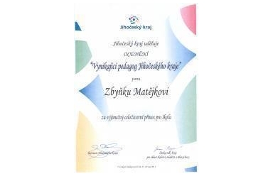Ocenění práce pedagoga