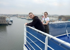 Obrovskou lodí Princess Seaways odplouváme na Britské ostrovy
