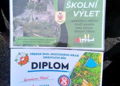 poukázka výlet pro celou třídu a diplom
