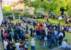 Ořešák v plné parádě při zahájení školního roku
