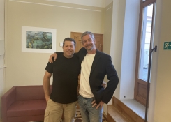 Martin Kavan s panem školníkem Milanem Liškou