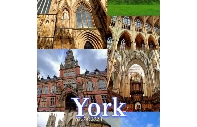 Fotokoláže z cesty do severovýchodní Anglie