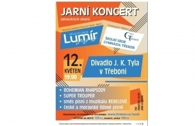 Jarní koncert školního sboru 12. května 2023 v divadle J. K. Tyla