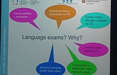 Prezentace mezinárodních jazykových zkoušek