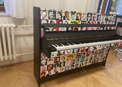 Využili jsme nápadu grafika Marka Váchy a podstatně jsme změnili podobu pianina v bistru
