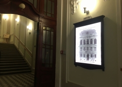 Ledkové podsvícení renovované informační tabule...