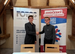 Předseda SPGT Tobiáš Poláček a předseda JSP Vojtěch Švojgr