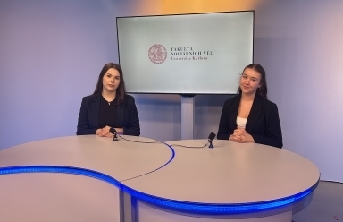 Návštěva televizního studia v rámci Fakulty sociálních věd Univerzity Karlovy