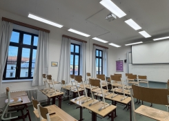 Nová okna v učebně matematiky