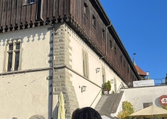 Historická budova bývalého dominikánského kláštera v Kostnici, jejíž architektura dodnes připomíná význam středověkého města na břehu Bodamského jezera