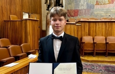 Tomáš Michal převzal Cenu Učené společnosti ČR