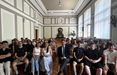 Slovinský velvyslanec na našem gymnáziu
