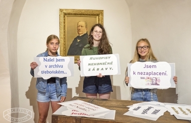Návštěva Státního oblastního archivu v Třeboni