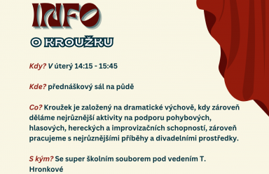 Literárně-dramatický kroužek je zpět!