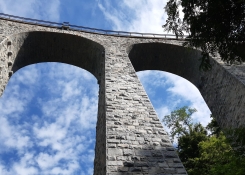 Žampach - nejvyšší kamenný železniční viadukt v ČR