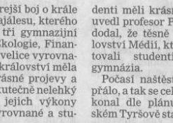 Jindřichohradecký deník, 5. května 2011, Majáles v Třeboni 